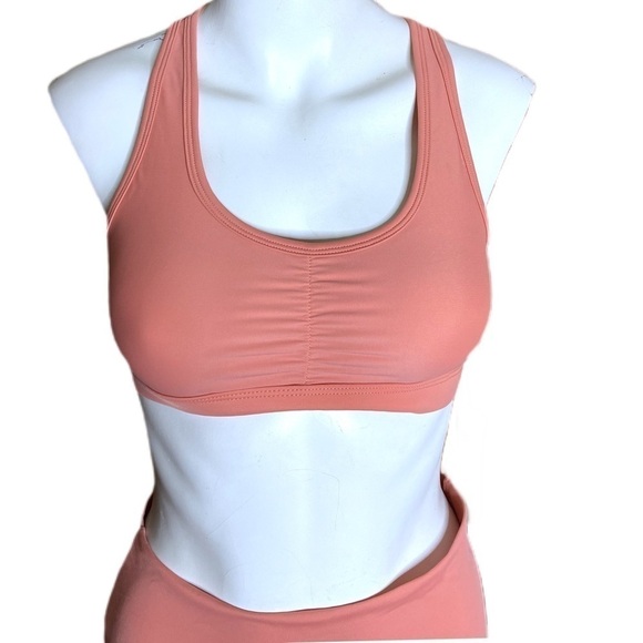 Amaris Recycled Yoga Legging & Matching Sports Bra- GUAVA Size Medium - Picture 3 of 11